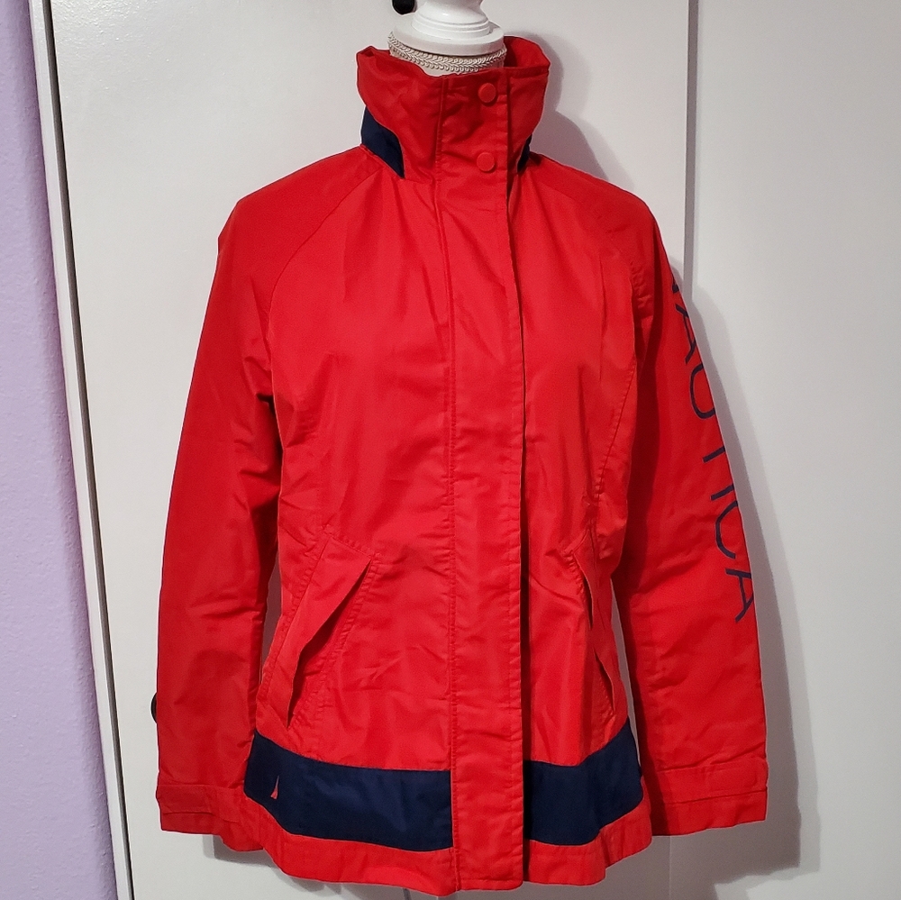 Nautica Raincoat w/ Packable Hood